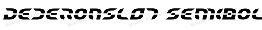 DederonSLOT SemiBold字体转换